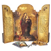 St. Joseph Triptych with box (10" x 12")