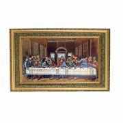 Last Supper Double Padded Gold Frame