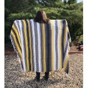 Sunflower Mexican Falsa Blanket (50" x 75")
