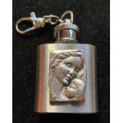 Madonna with Child -Holy Water Flask 1 oz.