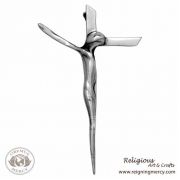 Small Pewter Wall Cross 8" x 4.5"