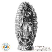 Pewter Statue of Our Lady of Guadalupe 7.5" Pewter Statue of Our Lady of Guadalupe 7.5"