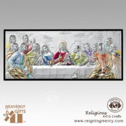Leonardo DaVincis "The Last Supper" .925 Sterling Silver Icon