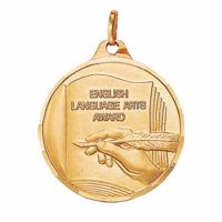 1 1/4in. English Award Medallion with Ribbon - (Pack of 2)