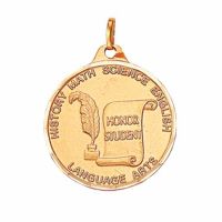 1 1/4in. Honor Student Award Medallion with Ribbon - (Pack of 2)
