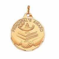 1 1/4in. Principal's Award Medallion with Ribbon - (Pack of 2)