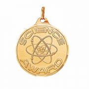 1 1/4in. Science Award Medallion with Ribbon - (Pack of 2)