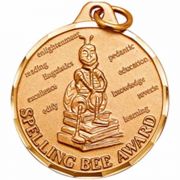 1 1/4in. Spelling Bee Award Medallion with Ribbon - (Pack of 2)