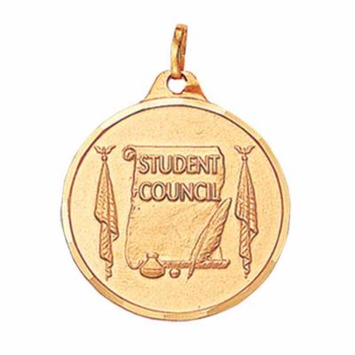 1 1/4in. Student Council Award Medallion with Ribbon - (Pack of 2) -  - TE9947GC