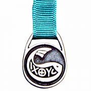 1in. Fish of the Living Pewter Bookmark with Ribbon - (Pack of 2)