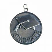 2 1/4 inch Graduate Award Medallion with Ribbon - (Pack of 2)