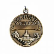 2 1/4in. Academic Team Medallion with Ribbon - (Pack of 2)