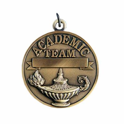2 1/4in. Academic Team Medallion with Ribbon - (Pack of 2) -  - TM1474