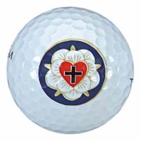 3 Wilson Titanium Golf Balls printed w/Luther Rose Emblem - 2Pk