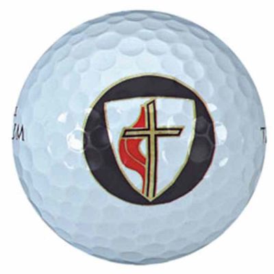 3 Wilson Titanium Golf Balls printed with the Methodist Cross - 2Pk -  - Golf-40
