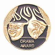 7/8in. Gold Plated Drama Award Pin - (Pack of 2)