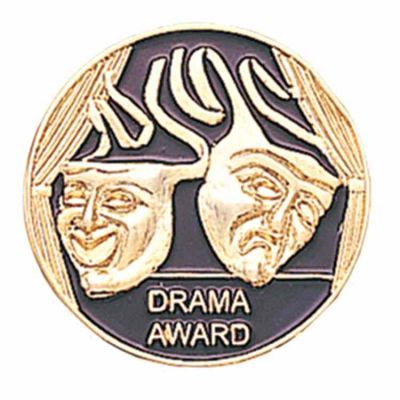 7/8in. Gold Plated Drama Award Pin - (Pack of 2) -  - TBR474C