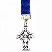 Celtic Cross Pewter Bookmark with Ribbon - (Pack of 2)