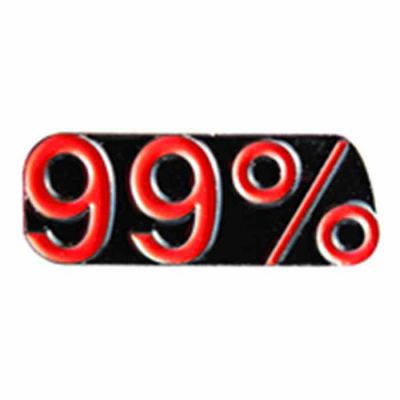 99 Percent Enameled Colors on Bronze Lapel Pin - (Pack of 2) -  - 99