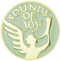 A Joyful Sound, Angel w/Enamel Colors Lapel Pin - (Pack of 2)