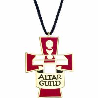Altar Guild Gold Plated & Enameled Pendant w/Cord - (Pack of 2)