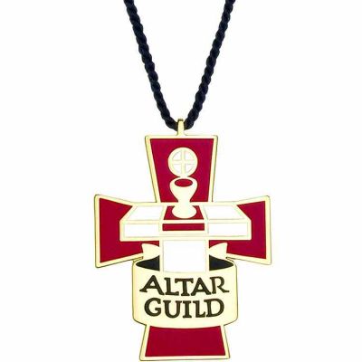 Altar Guild Gold Plated & Enameled Pendant w/Cord - (Pack of 2) -  - 500