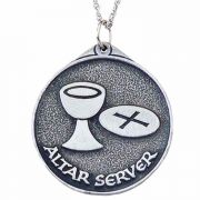 Altar Server Pewter Pendant with 24 inch Chain - (Pack of 2)