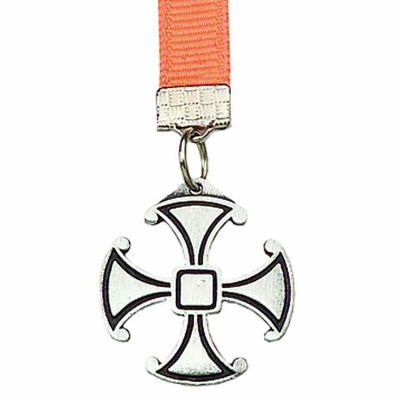 Antiqued Silver Plated Canterbury Cross Bookmark with Ribbon - 2Pk -  - P-010-BK