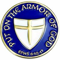 Armor of God (Stand Firm in the Lord) Enameled Lapel Pin - (Pack of 2)