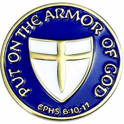 Armor of God (Stand Firm in the Lord) Enameled Lapel Pin - (Pack of 2) -  - B-110