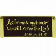 As For Me & My House... House Blessing Wall Plaque - (Pack of 2)