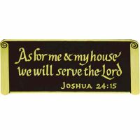 As For Me & My House... House Blessing Wall Plaque - (Pack of 2)