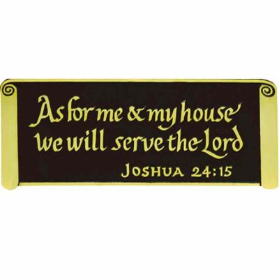 As For Me & My House... House Blessing Wall Plaque - (Pack of 2) -  - 123