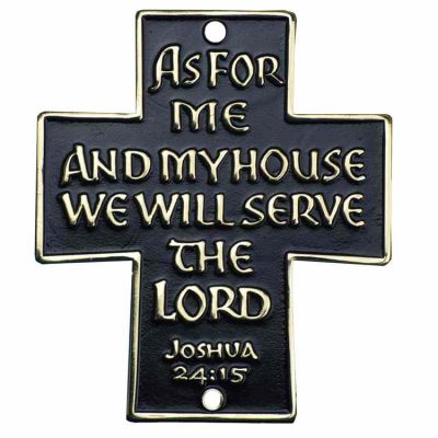 As For Me & My House We Will Serve the Lord Wall Plaque - 2Pk -  - 244