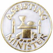 Assisting Minister Gold Plated & Enameled Lapel Pin - (Pack of 2)