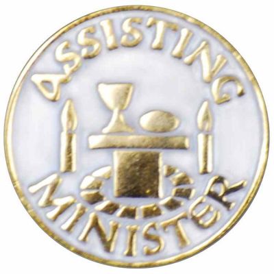 Assisting Minister Gold Plated & Enameled Lapel Pin - (Pack of 2) -  - B-84