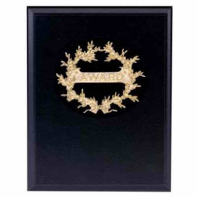 Award Plaque w/Gold Plated Emblem 7x9in. -  - 103-PLQ