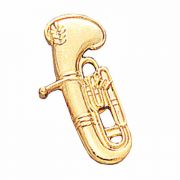 Baritone Instrument Gold Tone Lapel Pin 1/4in. Post - Clutch Back 2Pk