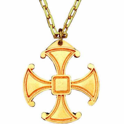 Canterbury Gold Plated Cross 1in. Necklace w/Chain - (Pack of 2) -  - 010