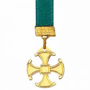 Canterbury Gold Plated Cross With Ribbon - (Pack of 2)
