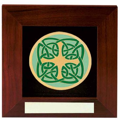 Celtic 8x8in. Cherry Wood Framed Wall Art with Gift Box -  - CH-23-FR