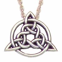 Celtic Circle of Life Trinity Knot Necklace - Zinc Alloy - (Pack of 2)
