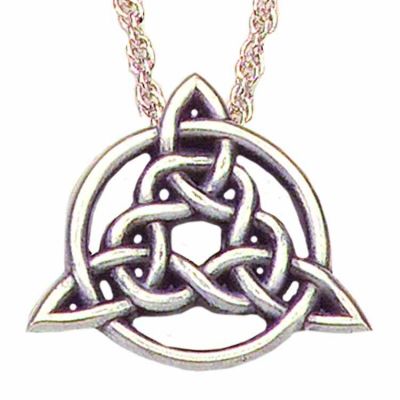 Celtic Circle of Life Trinity Knot Necklace - Zinc Alloy - (Pack of 2) -  - P-171