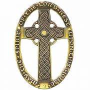 Celtic Cross House Blessing Bronze Wall Plaque - (Pack of 2)