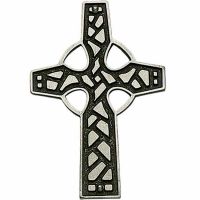 Celtic Cross House Blessing Wall Plaque Silver/Brown - (Pack of 2)