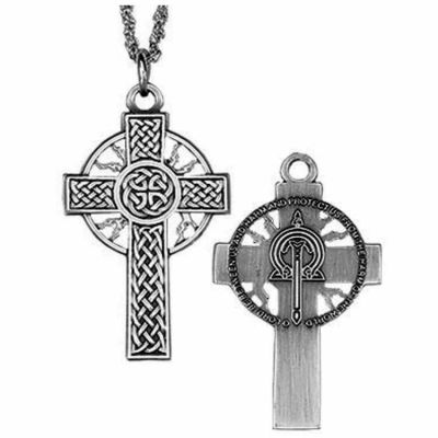 Celtic Thunder & Lightning Cross Necklace w/Chain - (Pack of 2) -  - P-12