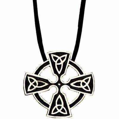Celtic Trinity Circle of Life Necklace Pendant w/Cord -  - J-18