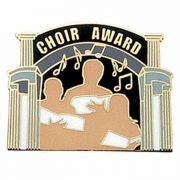 Choir Award Gold Plated & Enameled Pin - (Pack of 2)