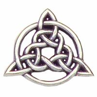 Circle of Life Trinity Knot Antiqued Silver Plated Lapel Pin - 2Pk
