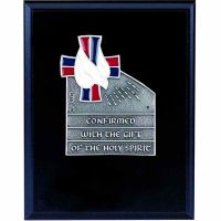 Confirmation Plaque - Solid Cast Pewter With Inlaid Enamel